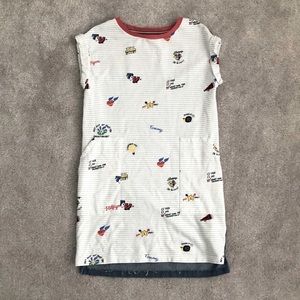 Doodle Patterned Shirt Dress